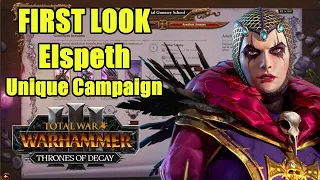 First Look - Elspeth Von Draken Unique Campaign - Thrones of Decay - Total War Warhammer 3