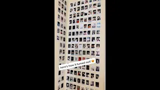 DIY POLAROID WALL!! #shorts