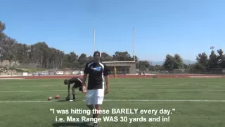 Incredible Before and After Field Goal Kicking Video