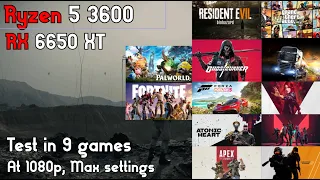 RX 6650 XT and Ryzen 5 3600 tested in 14 games at 1080p (Big bottleneck!?)