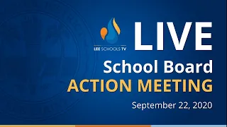 School Board Action Meeting: September 22, 2020