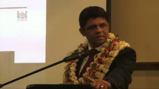 Fijian Attorney General signing the agreement for the Fiji Access to Justice programme