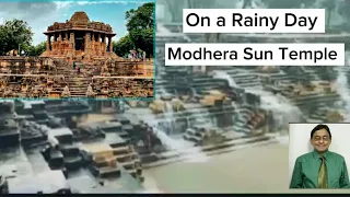 On a Rainy Day : Modhera Sun Temple ,  Unesco cultural heritage site