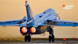 Great! The Takeoff Action of the Russian Su-24 is Incredibly Fast