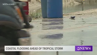 Coastal flooding ahead of tropical storm
