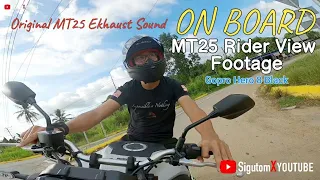 MT25 Short Ride - MT25 Rider View Footage | Original Exhaust Sound | Yamaha MT25 |