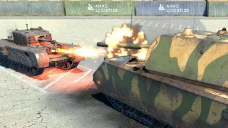 Can Churchill Flamethrower kill MAUS???