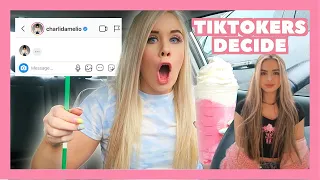 FAMOUS TIKTOKERS decide my STARBUCKS for a week