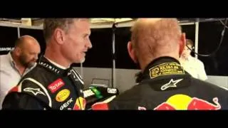 BBC F1: Adrian Newey and David Coulthard in Silverstone Circuit