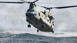 US Special Forces Insane Technique to Land Massive Helicopter in Middle of the Sea