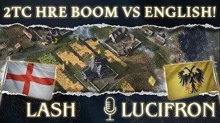 Early aggression vs 2 TC HRE! - LucifroN vs LasH - AoE4 Highlight Games #25