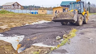 Коттеджный посёлок Солнечная Долина. Обустройство заездов.