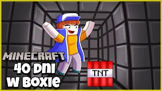 40 DNI ZAMKNIĘTY w BOXIE w MINECRAFT - Wiekszy pokój! - compact claustrophobia