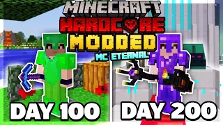 I Survived 200 Days of Hardcore MODDED Minecraft. Here's What Happened...