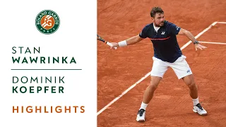 Stan Wawrinka vs Dominik Koepfer - Round 2 Highlights I Roland-Garros 2020