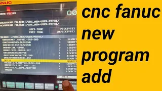 cnc fanuc new program add || cnc in hindi || cnc मशीन पर नया प्रोग्राम कैसे बनाएं? || technical