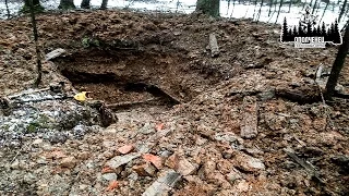 Раскопки пустого немецкого блиндажа #1  Excavation of the German empty blindage ww2 | EE88