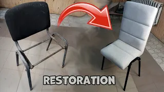 Реставрация стула или перетяжка мебели с изменением дизайна | Changing the Design of Furniture |