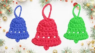 DIY Crochet Bell Ornament Tutorial - Easy Christmas Craft Ideas!