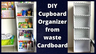 Cardboard Shelf Organizer for Homeschool | Cardboard Boxes to Cupboard Organizer | Quick & Easy DIY