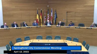 Springfield City Commission Meeting, April 12, 2022