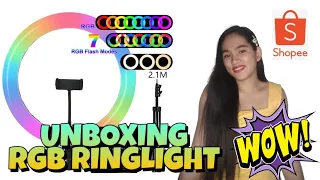 Unboxing RGB LED RINGLIGHT | TAGALOG | Miss Kim