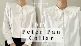DIY Oversized Peter Pan Collar | Detachable Peter Pan Collar Tutorial