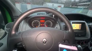 Рено трафик 2014 г. Включение часов. Renault traffic 2014 Turning on the clock on the dashboard.