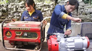 💡The genius girl helps the boss to repair the diesel generator, full of power! ｜Linguoer