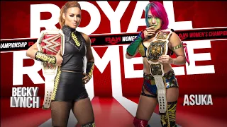 Becky Lynch Vs Asuka WWE Raw Women's Championship | WWE Royal Rumble 2019