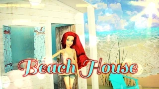 DIY - How to Make: Dollhouse:  Beach House - Handmade - Doll - Crafts