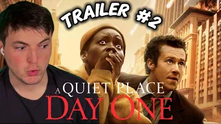 A Quiet Place Day One (2024): OFFICIAL TRAILER 2 REACTION!! | A Quiet Place Part 3