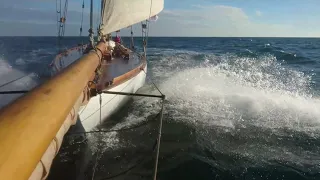 Fife yacht Mariquita, sailing from Lymington to Brest