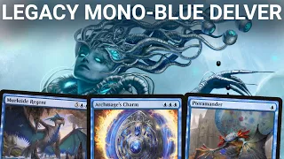 BLUED TO MY SEAT! Legacy Mono Blue Delver. Murktide, Mercurial Spelldancer, Archmage's Charm MTG