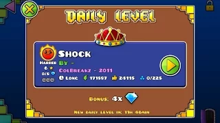 Geometry Dash World - Daily featured #25 (epic) - Shock (all coins)