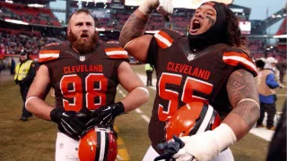 Jim Donovan and Doug Dieken with the call, Browns finally win!