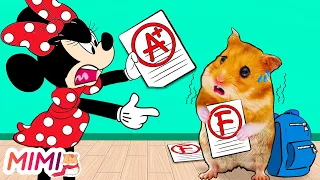 Minnie, Don't Be Angry! - Hamster MiMi Got Bad Grade | HAMSTER WORLD MIMI