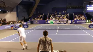 Wawrinka vs Troicki - Court Level View 2015 HD