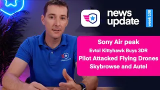 Drone news, Sony Air Peak specs, Kitty Hawk buys 3DR, Drone pilot attacked, Autel and Skybrowse