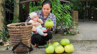 Complete the bathroom - Go to the forest to pick grapefruits to sell at the market - Single mom life