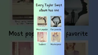 Every Taylor Swift album has one (1989 edition) #music #taylorswift #1989 #clean