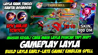 CARA MAIN LAYLA RANK TINGGI❗LAYLA GOLD LANE META❗BUILD LAYLA TERSAKIT 2024❗GAMEPLAY LAYLA TOP GLOBAL