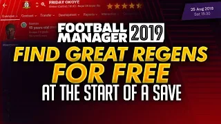 Find Free Regens at the start of a Save | Football Manager 2019 Tips and Tricks