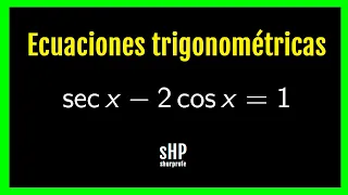 📌 ECUACIONES TRIGONOMÉTRICAS 👉 CUARTO EJEMPLO 👈 #trigonometría  #matematicas