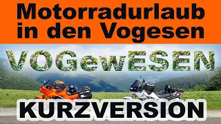 "VOGEweSEN 2023 KURZVERSION – Inne Vogesen sind wa gewesen" Motorradurlaub in den Vogesen Frankreich