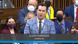 Alain Therrien questions Freeland on government actions against Russia