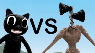 NEW SIREN HEAD VS CARTOON CAT!!! (Trevor Henderson Mod Pack) - GMod