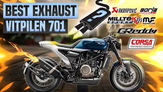 Husqvarna Vitpilen 701 Exhaust Sound🔥 Arrow,Stock,LeoVince,Akrapovic,Straight Pipe,Review,Modified+