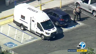 Armored-truck driver shot during robbery outside Los Angeles-area bank