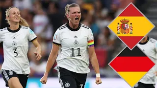 Spain Women vs Germany Woman Highlights & All Goals | UEFA Women's EURO 2022